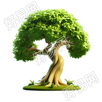 3D大树三维模型插图