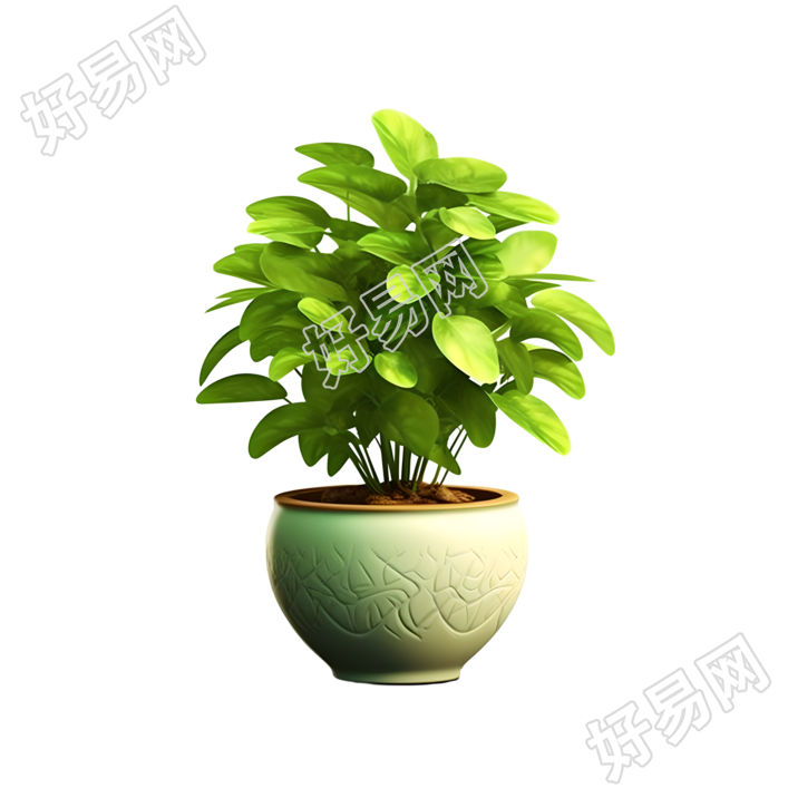 3D植物可商用插画