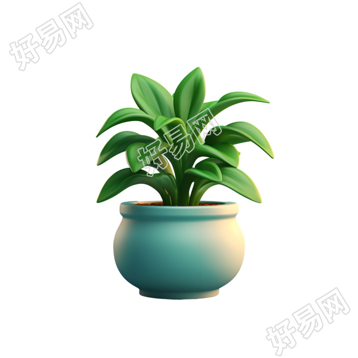 3D植物高清PNG图形素材