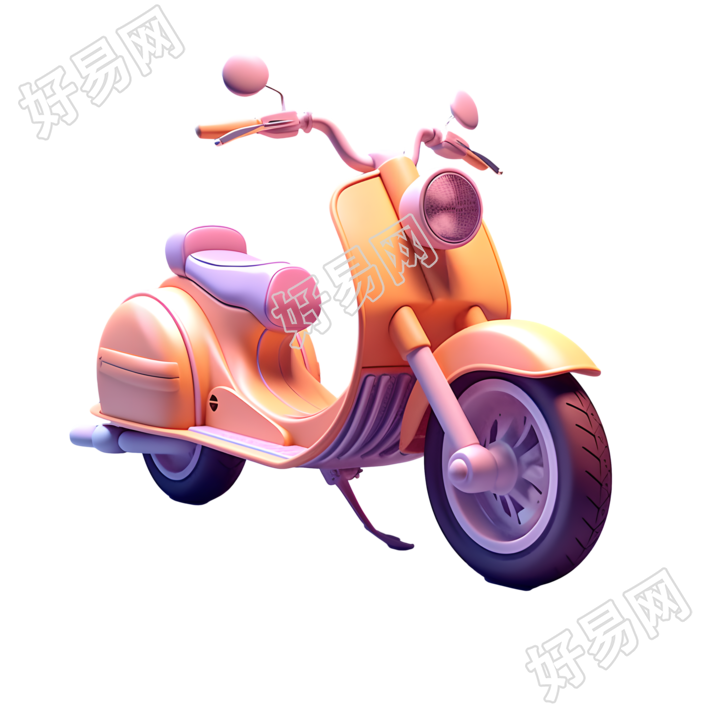 电动车3D渲染商业设计元素