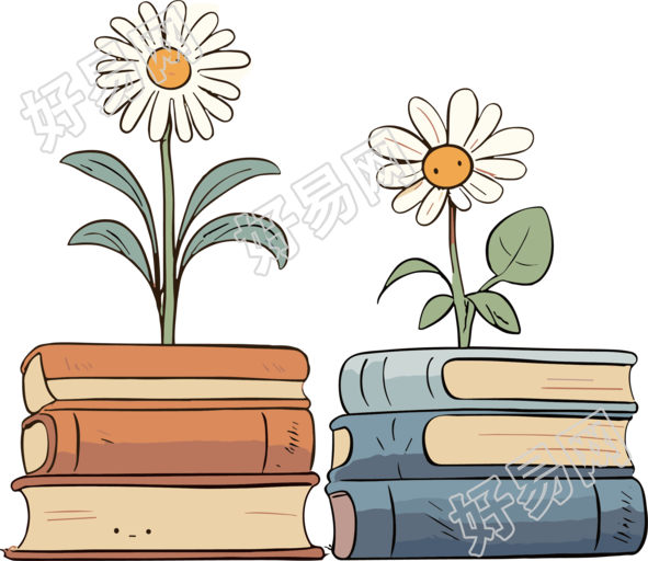 儿童绘本漫画雏菊插画