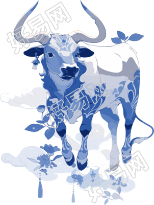 可商用中国牛高清质量图形素材