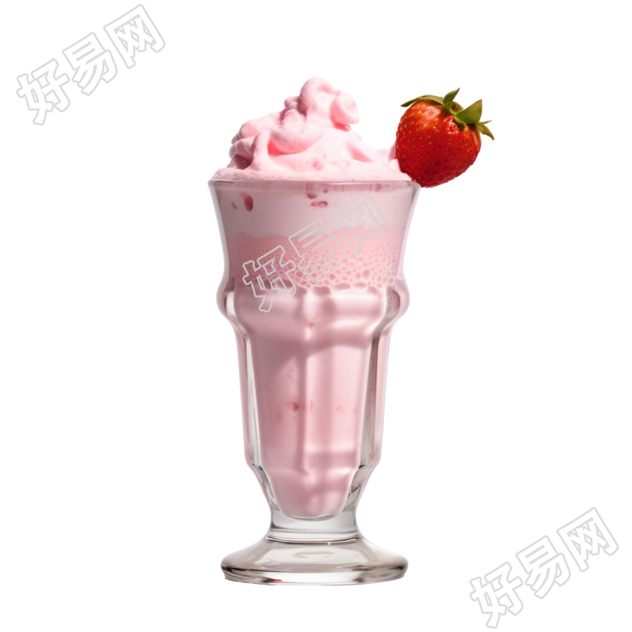 创意设计粉色美味奶昔插图