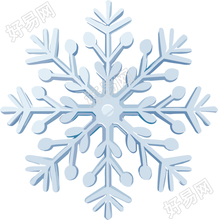 可商用冬季元素雪花插图