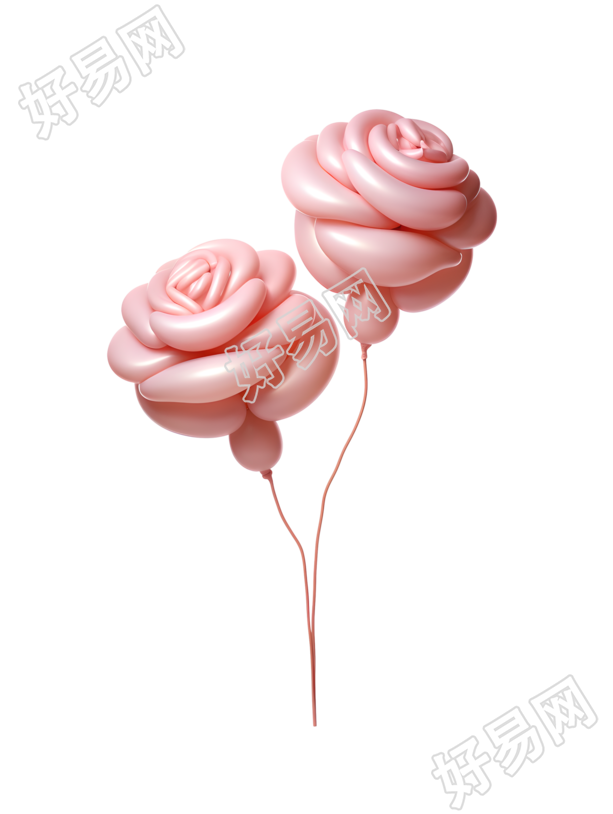 气球花可商用透明背景插画