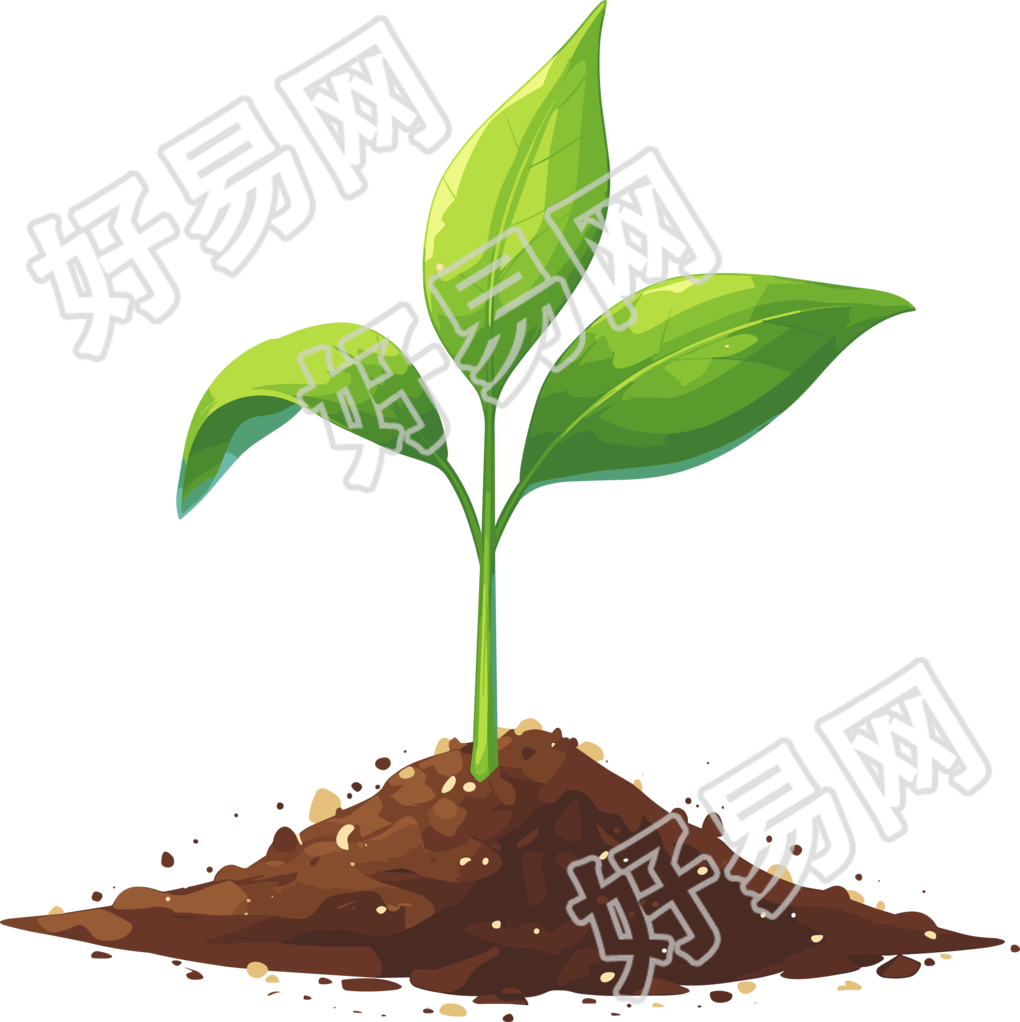 嫩芽创意插画