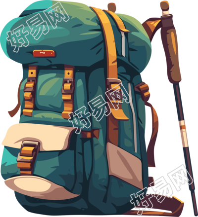 探险登山包元素