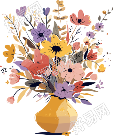 插花可爱花瓶素材
