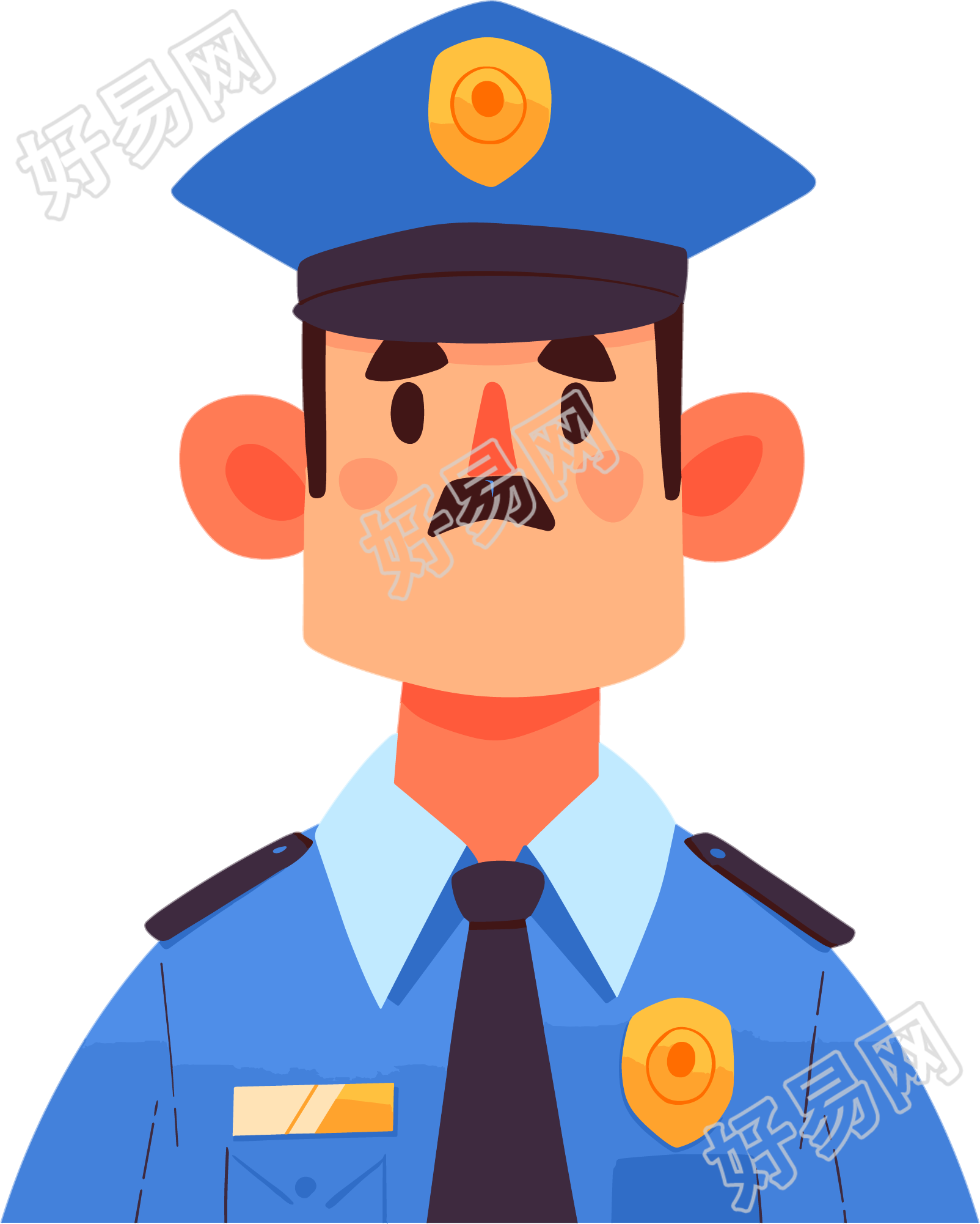 警察卡通素材