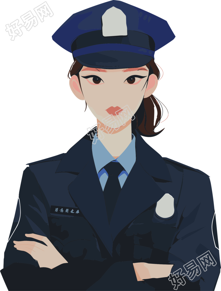 警察商业插画
