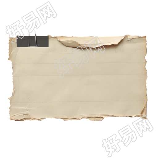 复古拼贴撕纸PNG素材