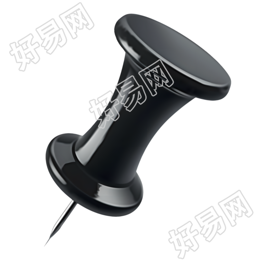 黑色图钉复古商用素材