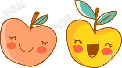儿童节苹果插画