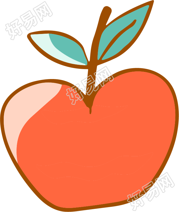 儿童节红苹果素材