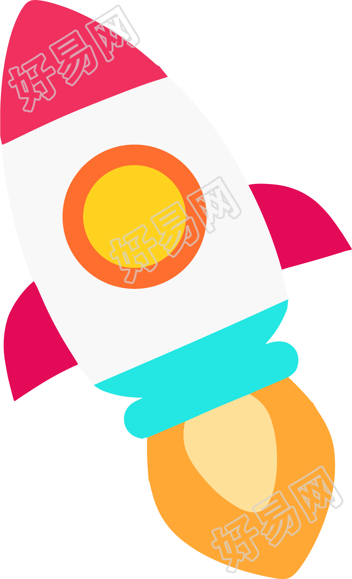火箭图标创意素材