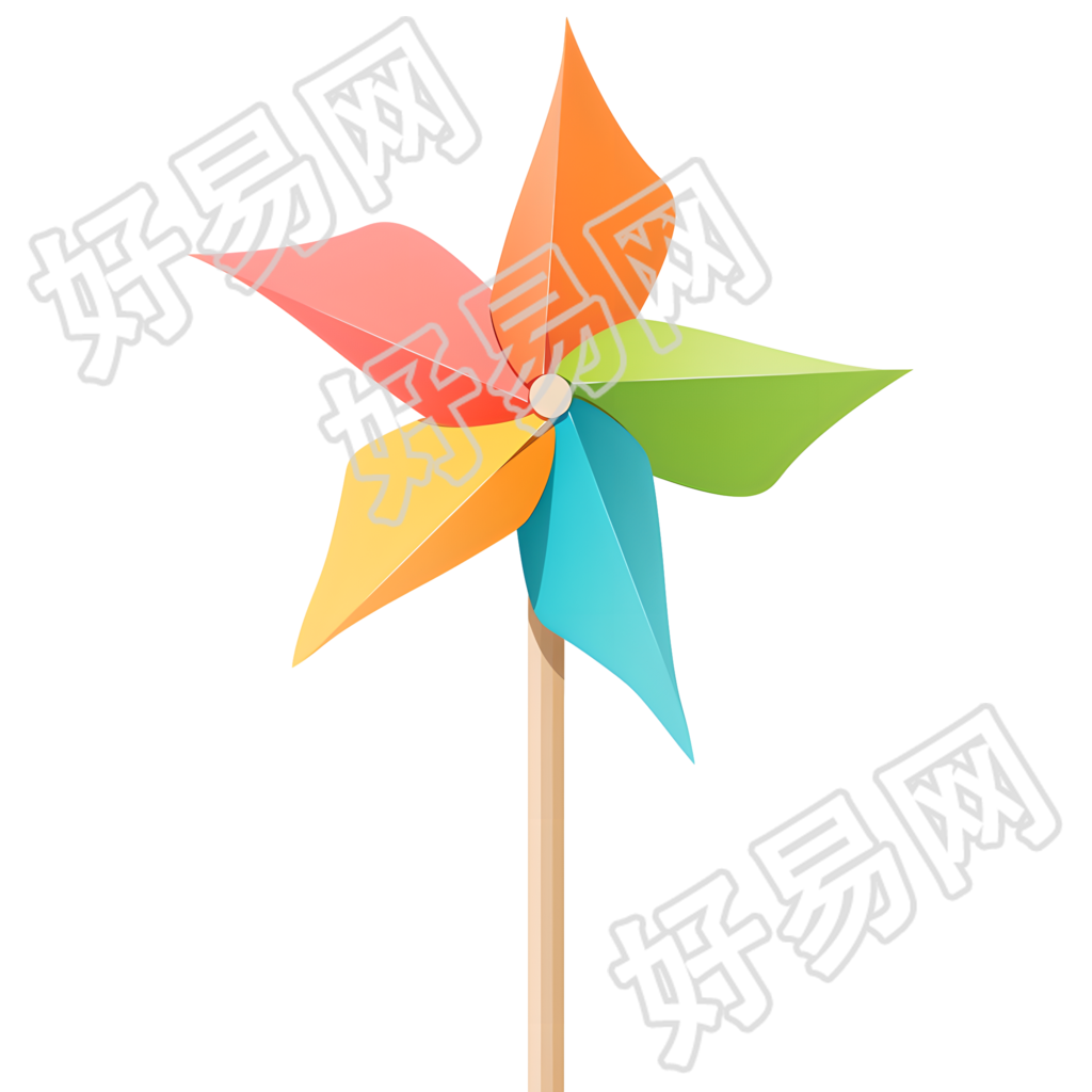 纸风车高清矢量插图
