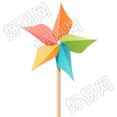 纸风车高清矢量插图