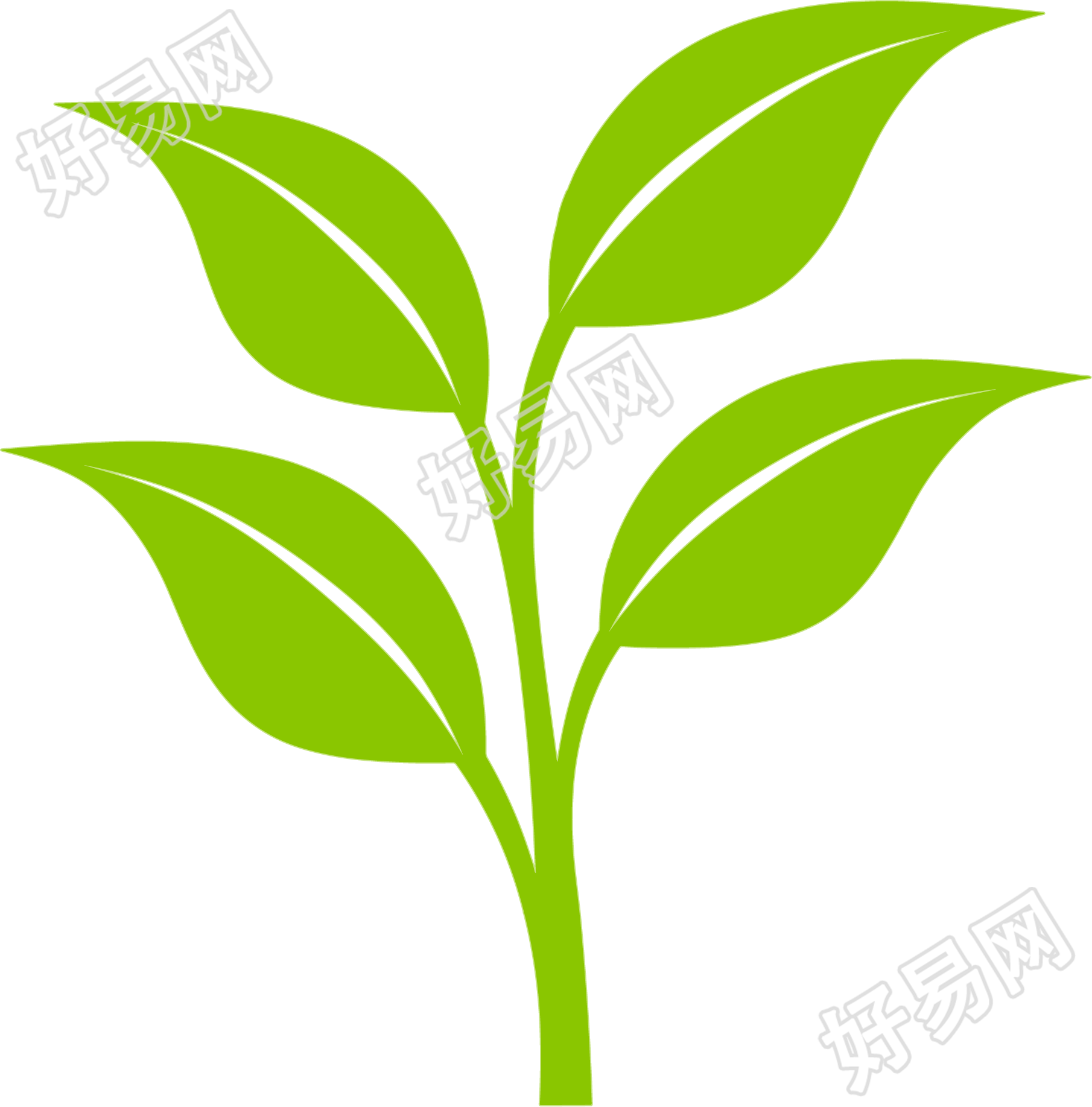 叶子可商用插画
