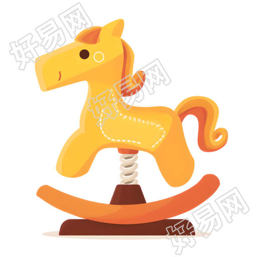 儿童玩具弹簧木马素材