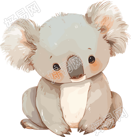考拉卡通平面插画
