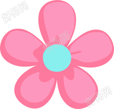 小花卡通插画素材