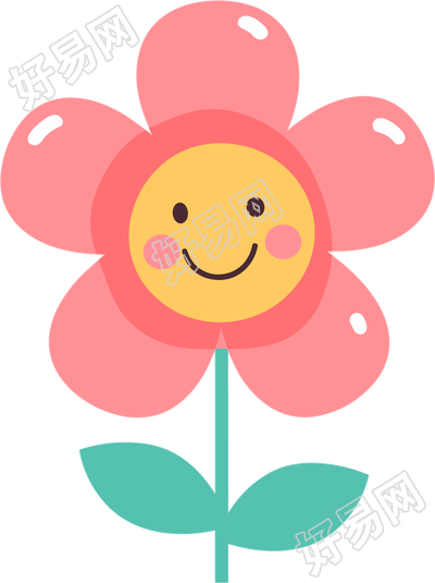 可爱小花卡通插画