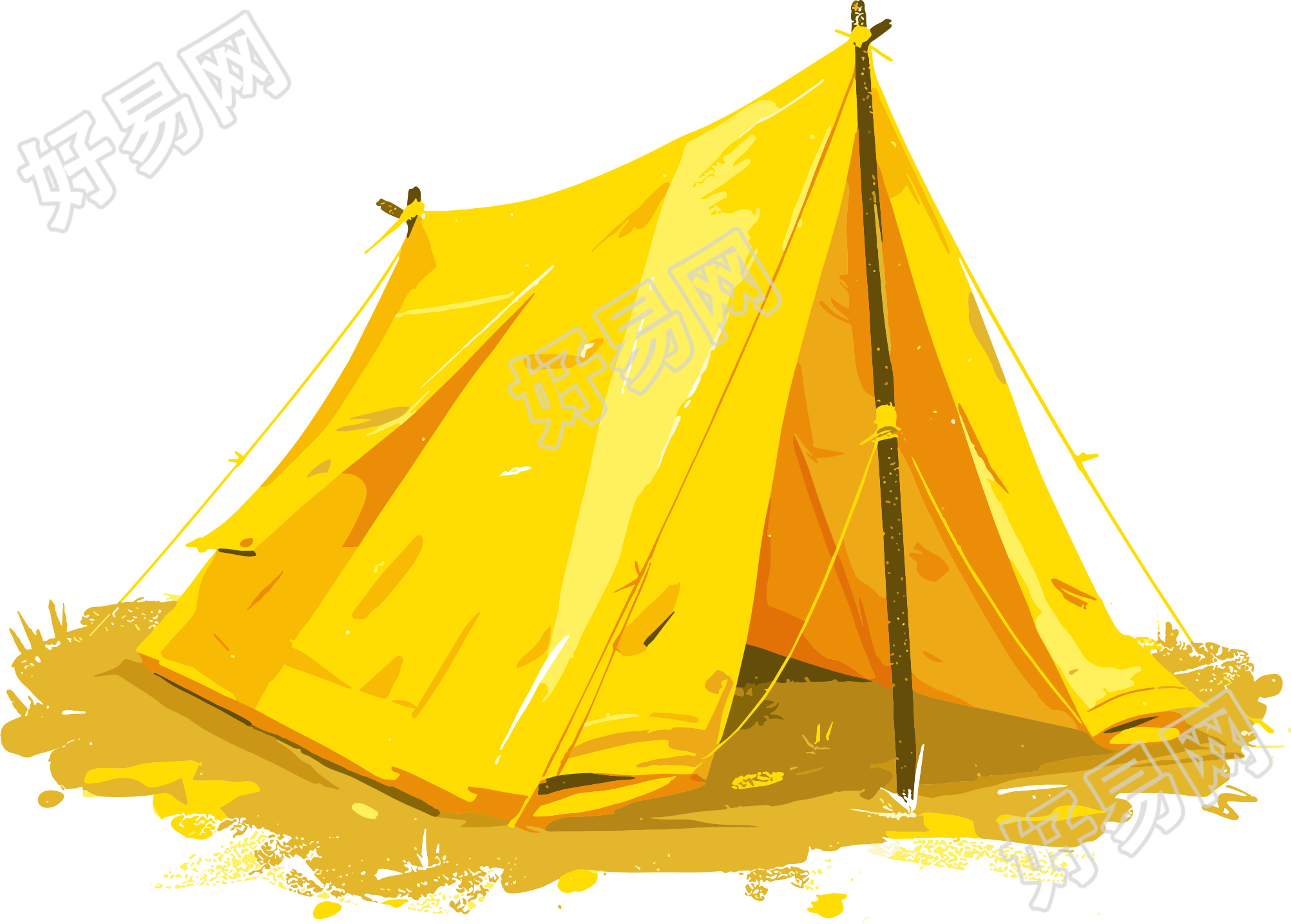 校园野营可商用帐篷元素