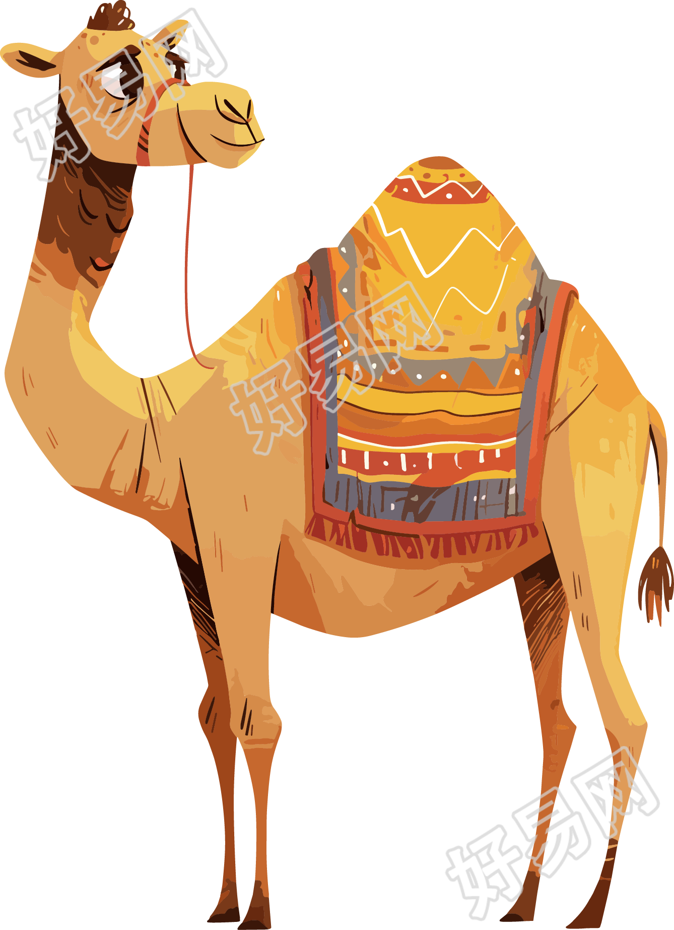新疆骆驼插画