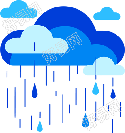 暴雨天气插画