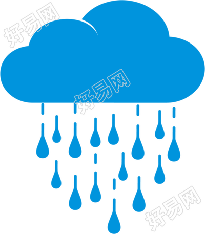 暴雨天气创意设计元素