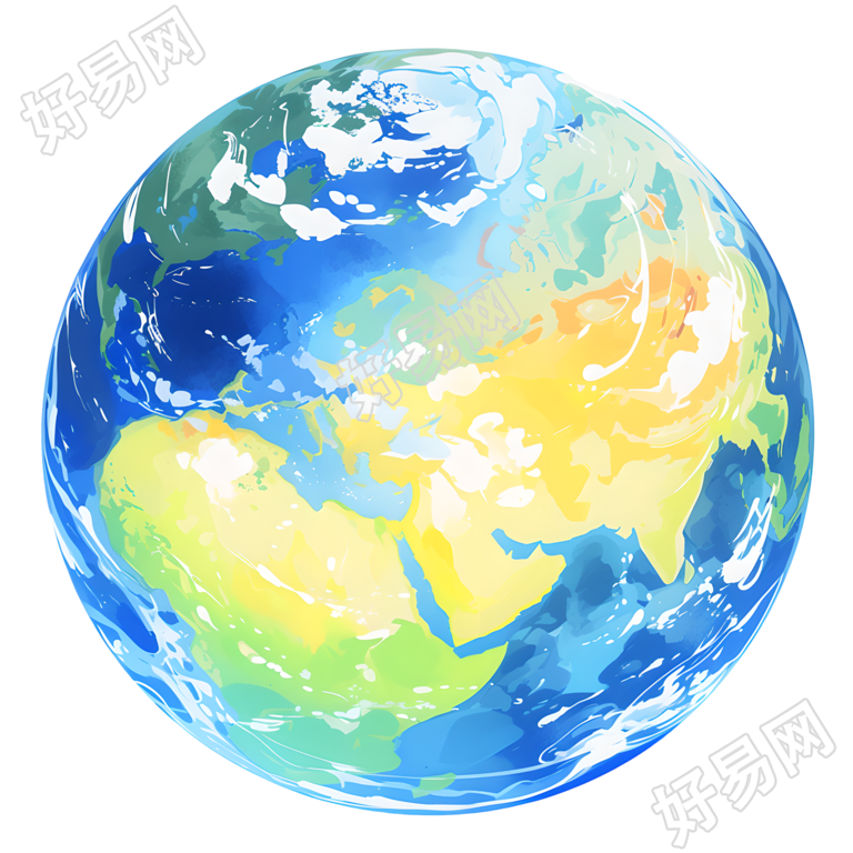 地球透明背景插图