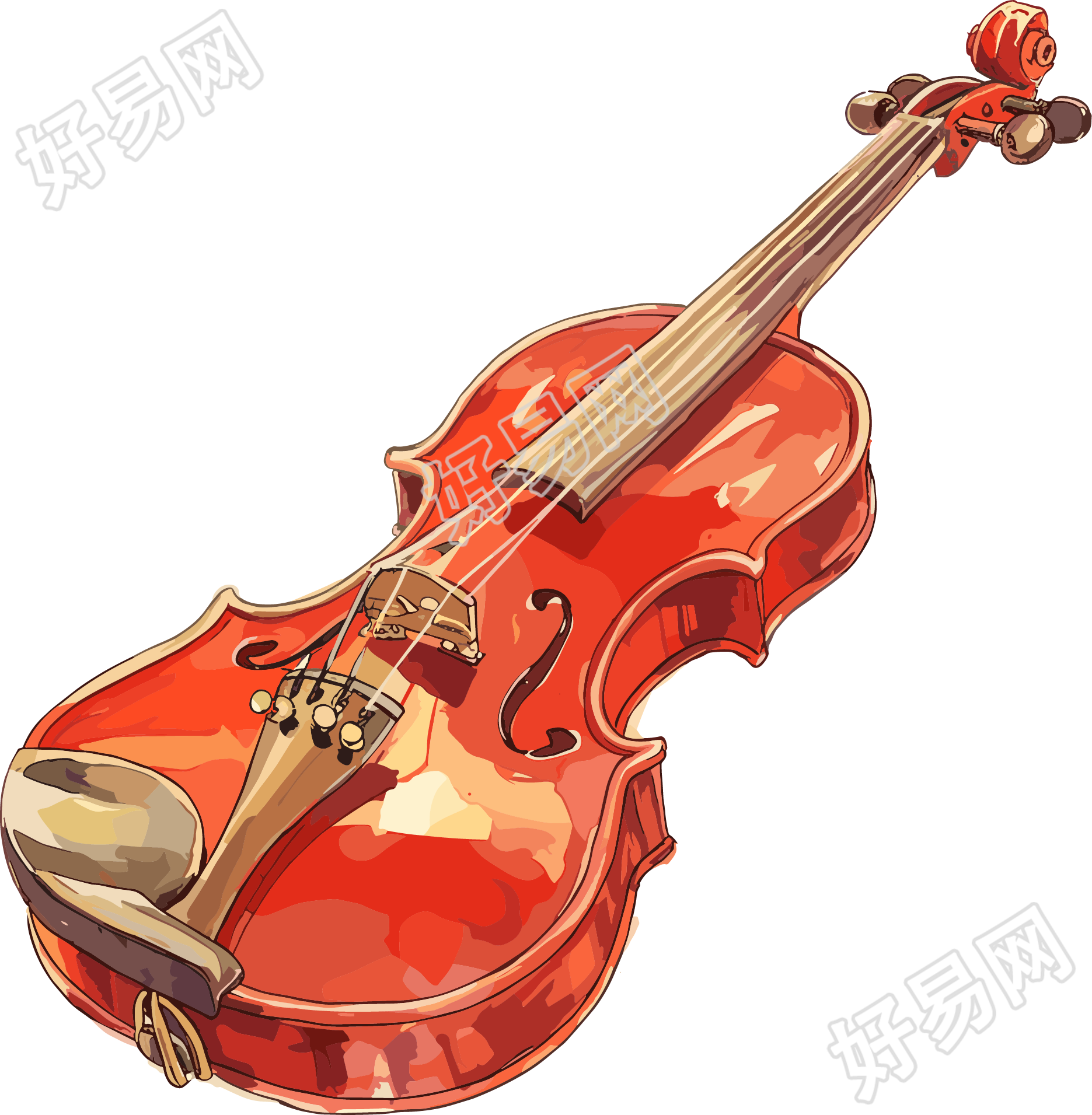 小提琴图形素材