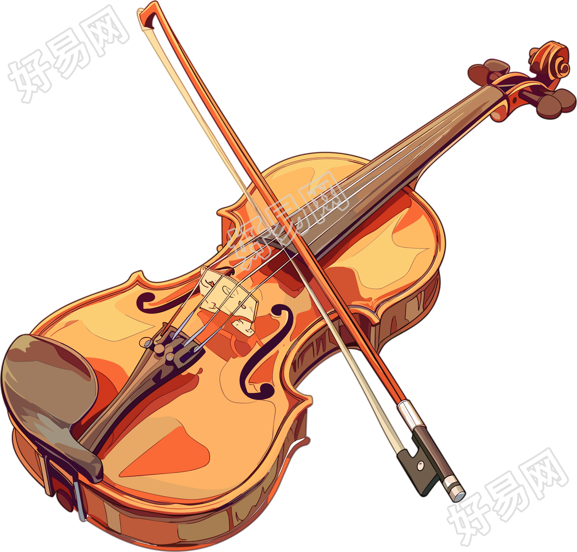 小提琴音乐艺术素材