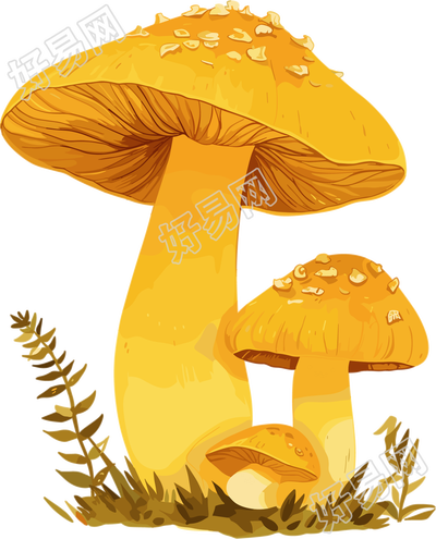 蘑菇插画素材