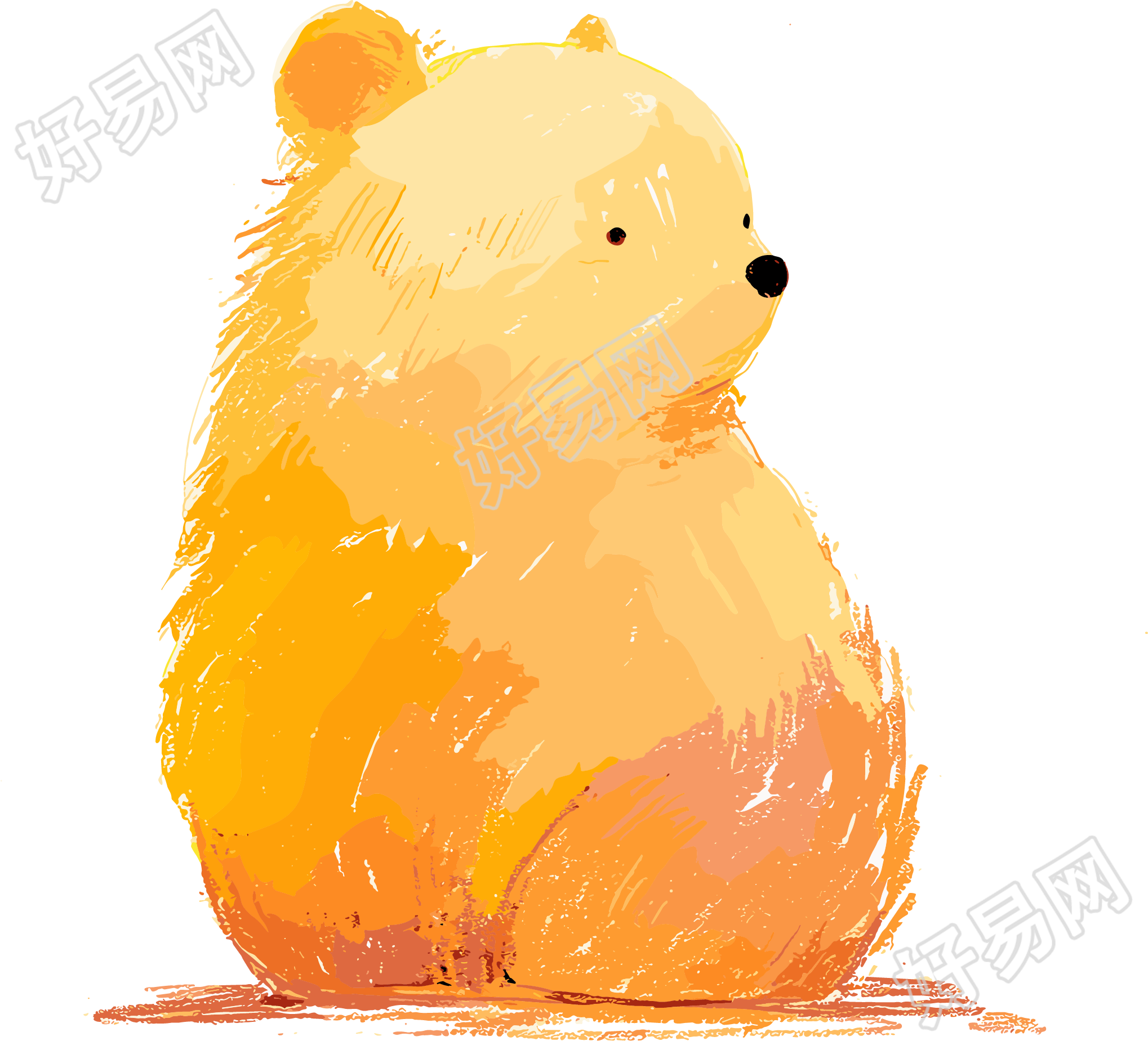小熊可商用插画