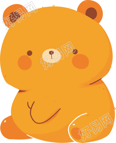 小熊简约卡通素材