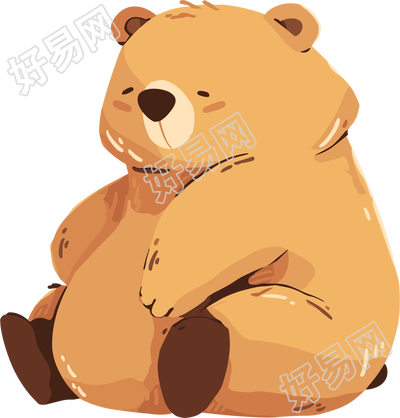 小熊图形插画