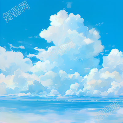 天空简洁插图