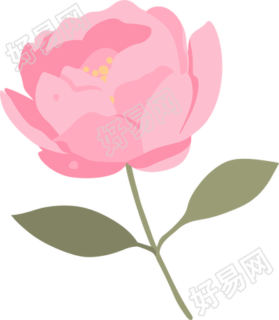 花瓣贴纸插画