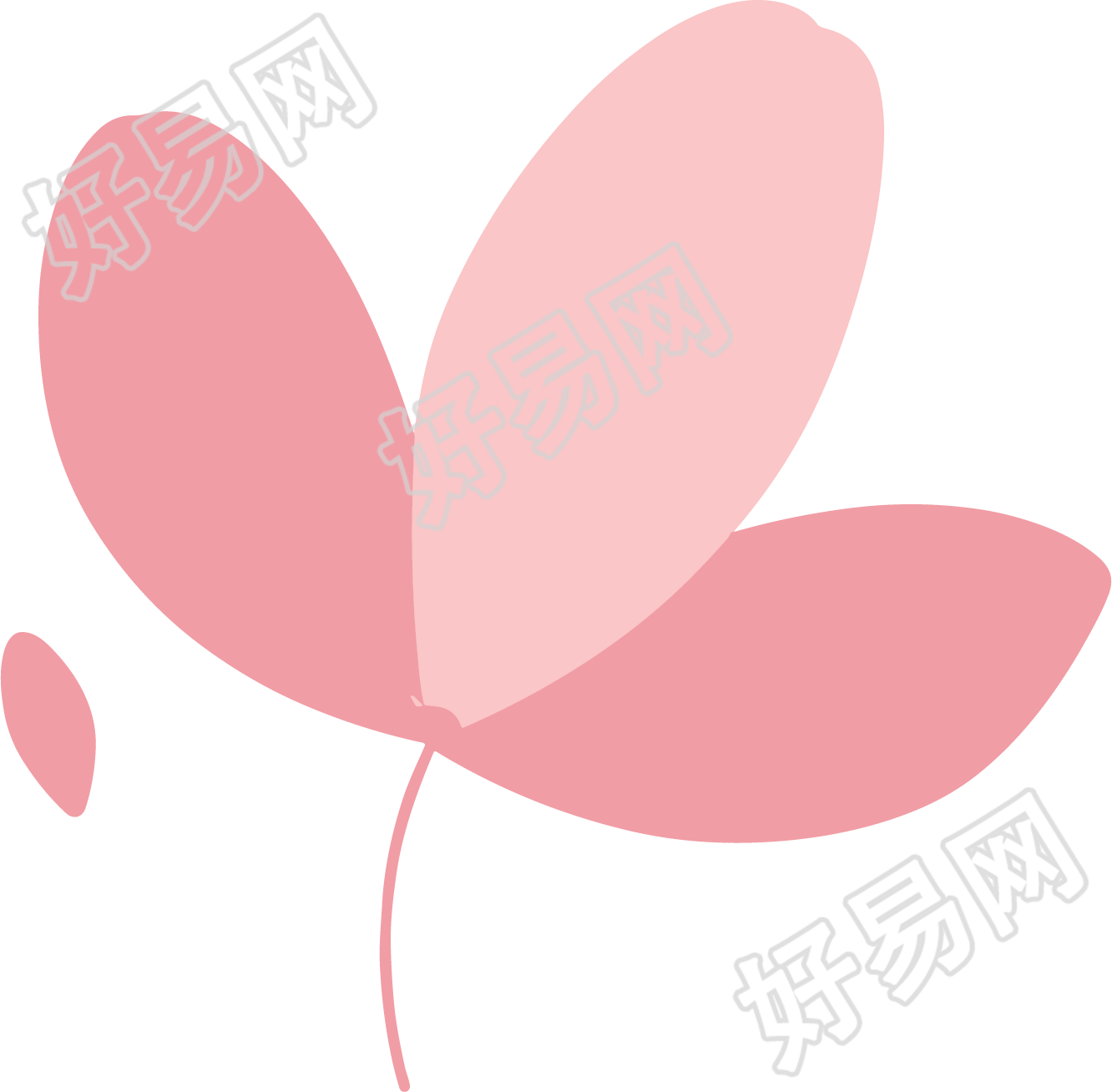 花瓣贴纸素材