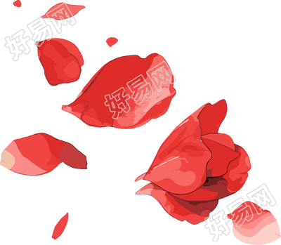 花瓣贴纸插图