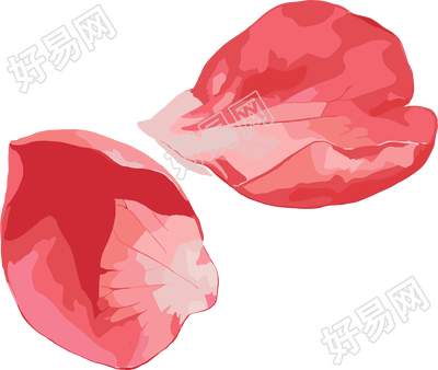 花瓣贴纸高清素材