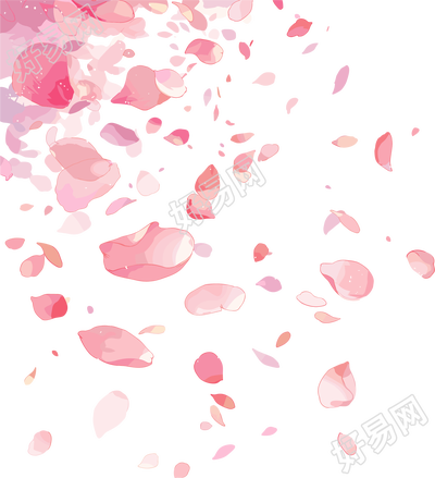 花瓣贴纸可商用插图