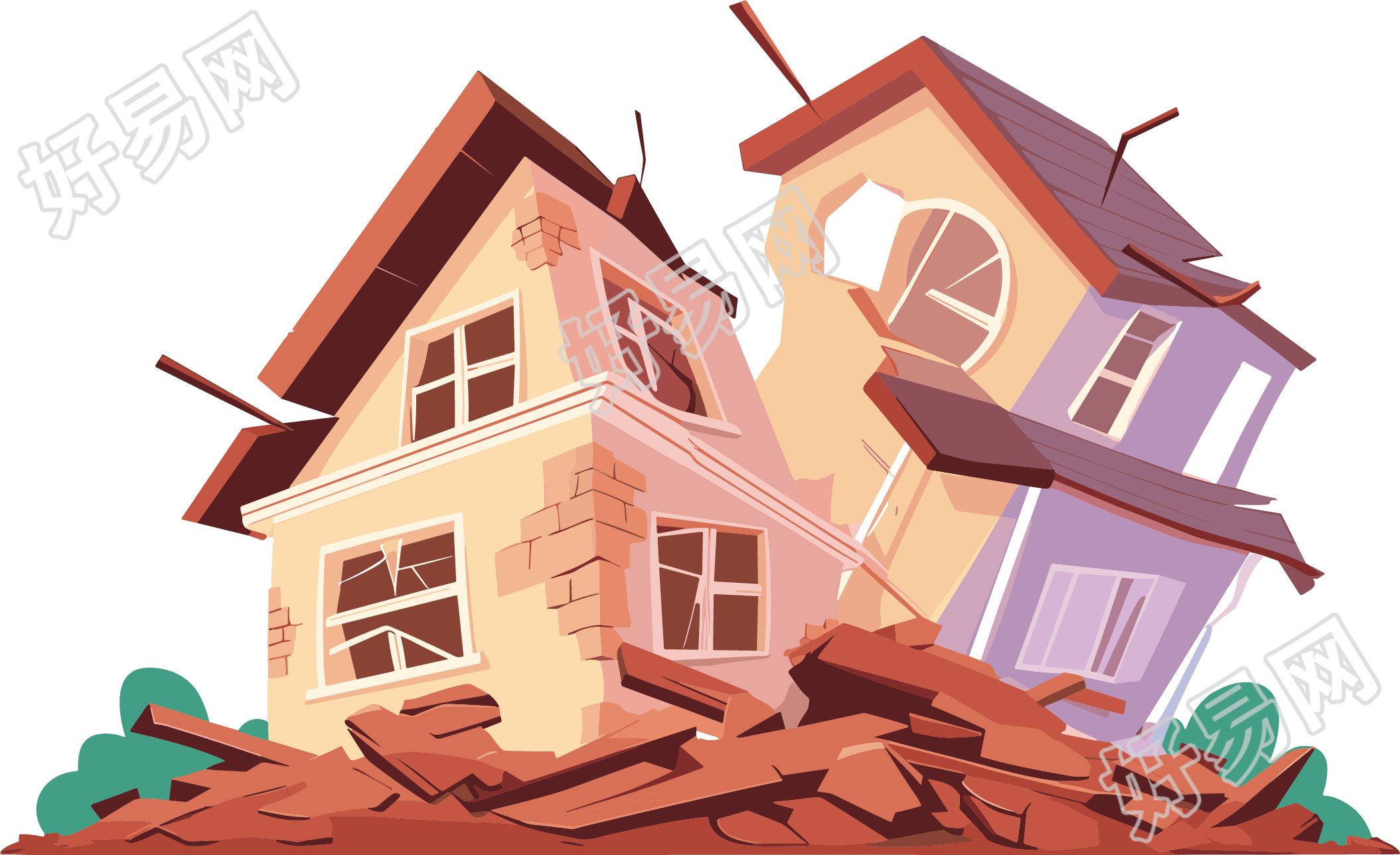 地震房屋商业设计元素