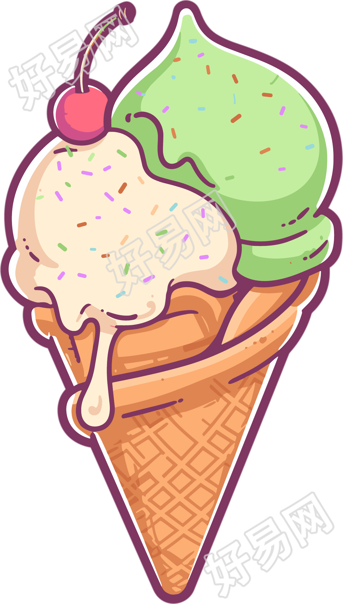 冰淇淋PNG图形素材