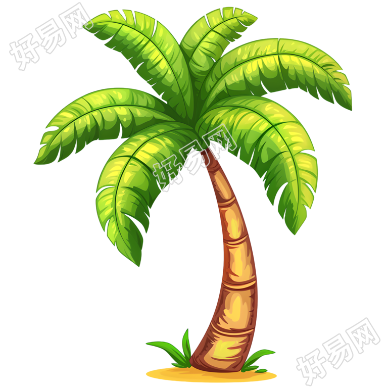 棕榈树插画设计元素
