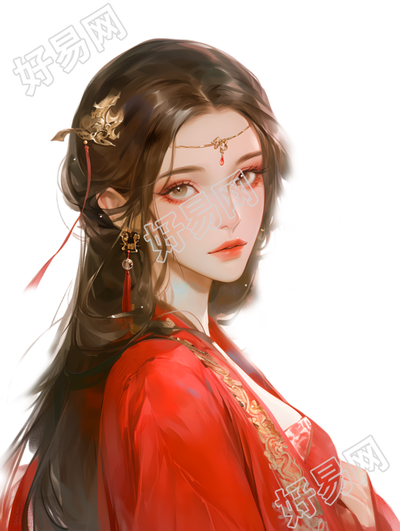美女矢量插图