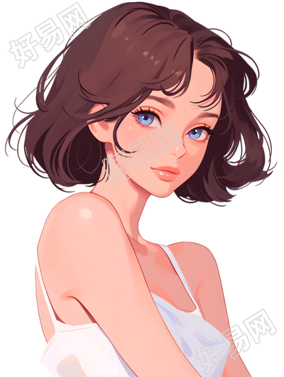 美女透明背景素材