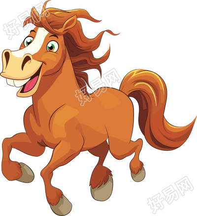 马创意元素插图