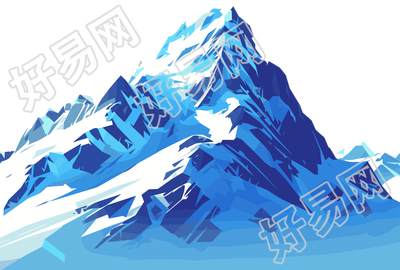 雪山插画素材